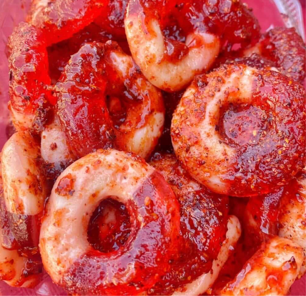 8oz of Chamoy Watermelon Rings