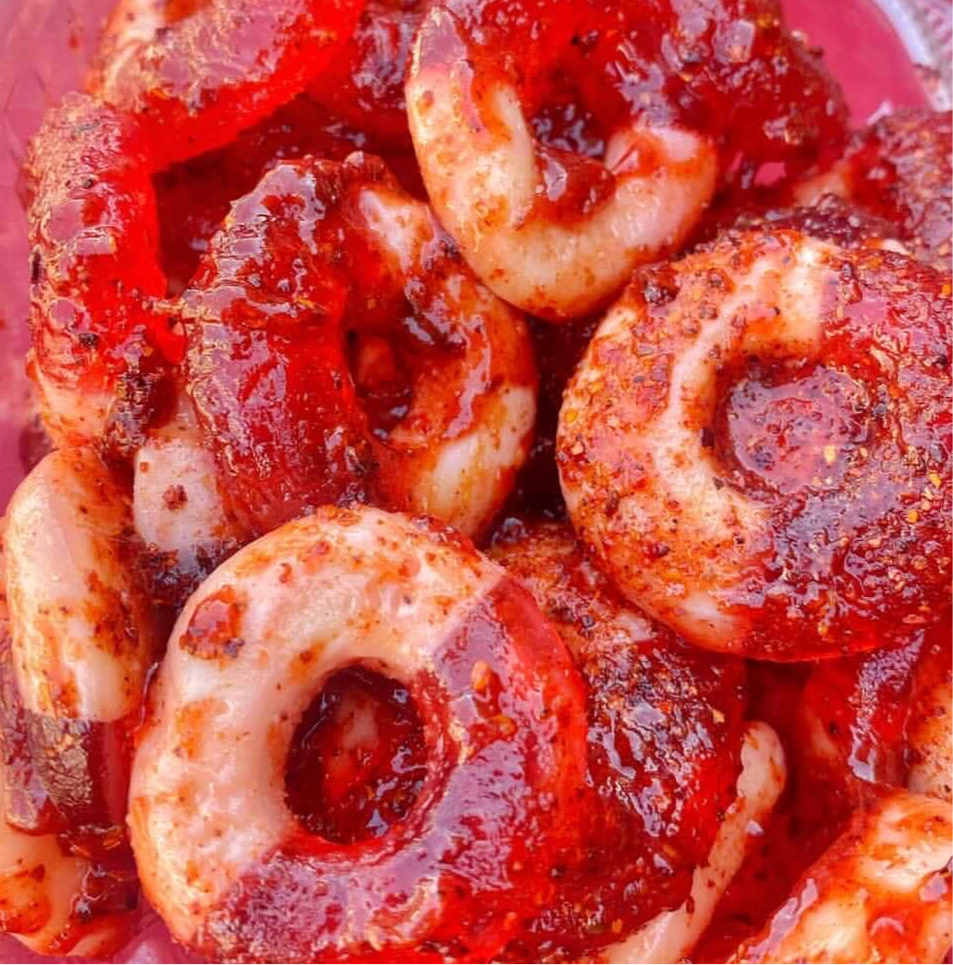 1lb of Chamoy Watermelon Rings